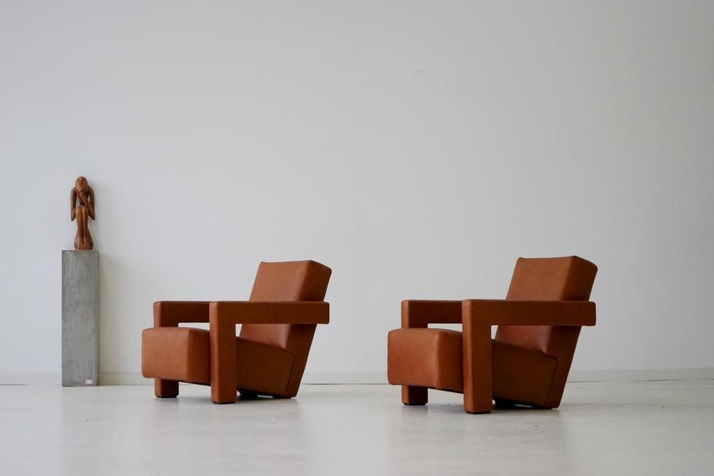  photo 2x Cassina Sessel chair Lounge Leder Utrecht von Cassina Rietveld 2_zpsiycfbwm4.jpg