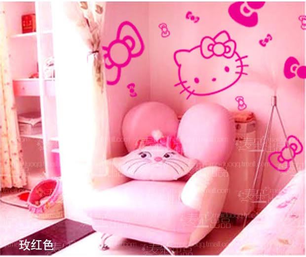 HELLO KITTY Vinyl Wall Decals Sticker Nursery Girls Room Decor Mural eBay