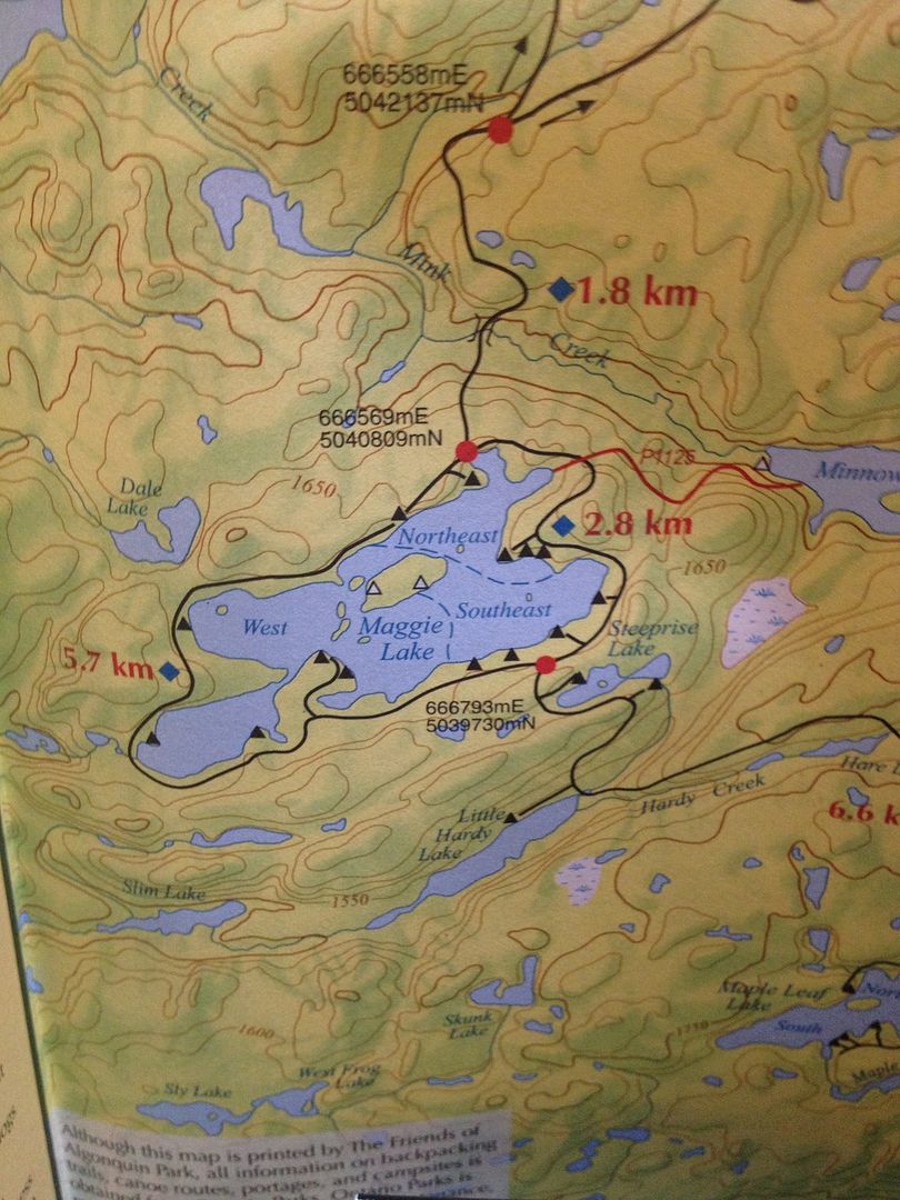 Algonquin Adventures Message Board Maggie lake sites