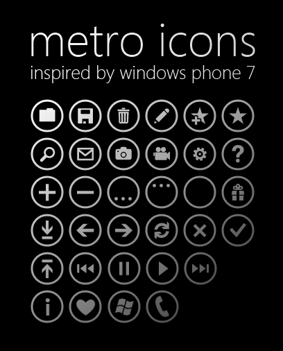 ipod touch icons pack. “Metro UI Icons” for new