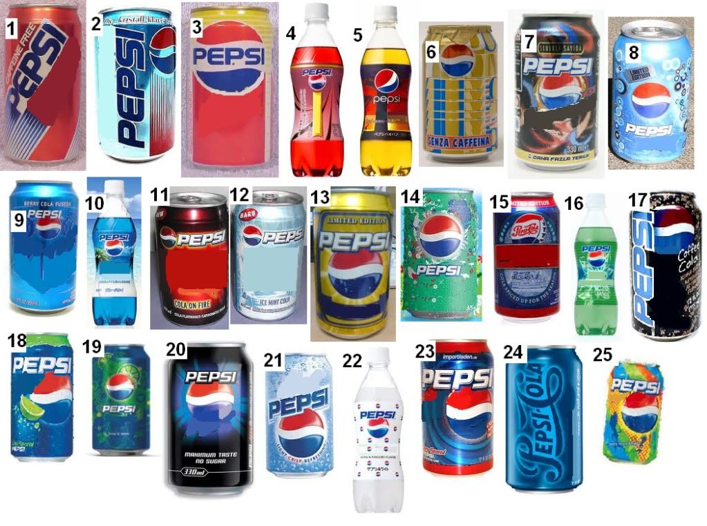 Guess the Pepsi (with pictures!!) Quiz By Smyth18