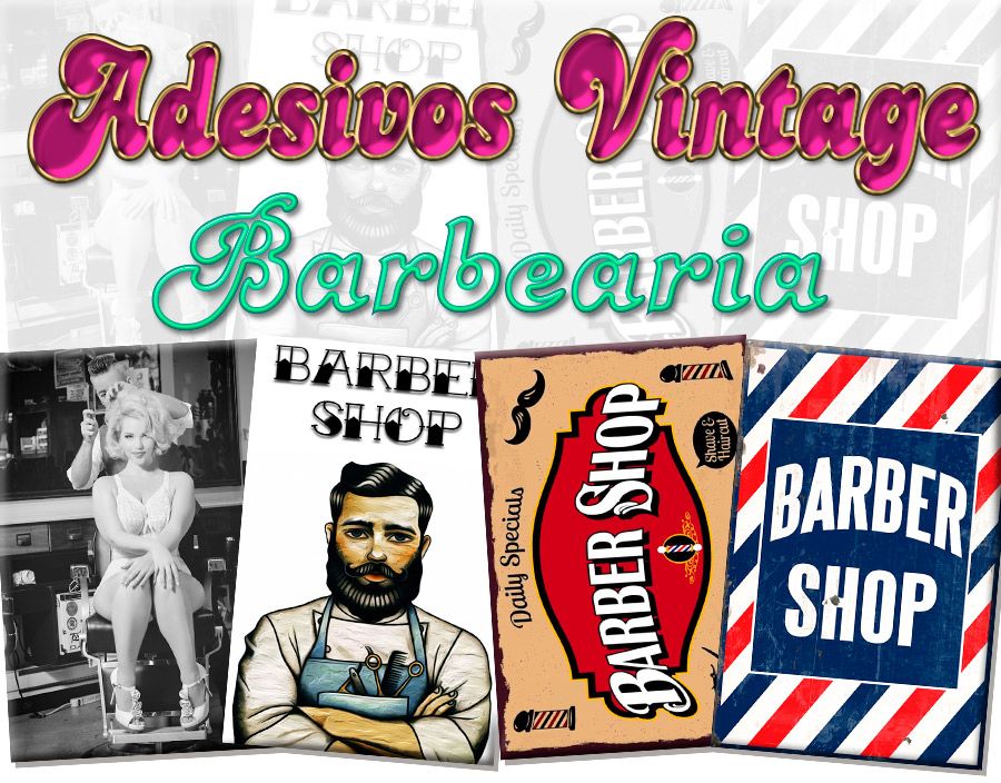 Comprar Adesivos Decorativos Retro Vintage Barber Shop Adesivo De Parede Com Led ~ Comprar Adesivos Decorativos Retro Vintage Barber Shop