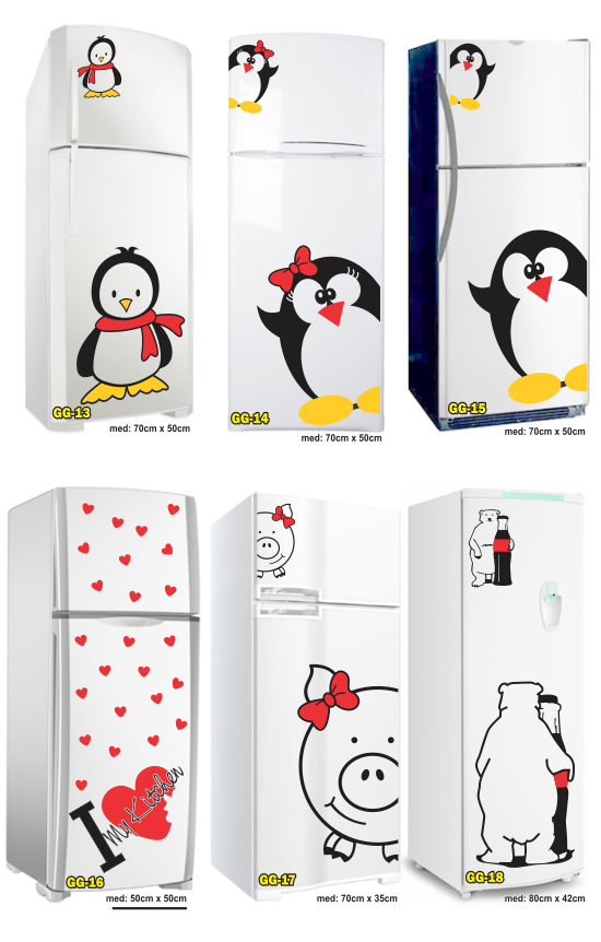 Adesivo Decorativo De Geladeira Cozinha + Filhote + Frete R$ 39,90 em Mercado Livre Adesivo De Parede Sjc ~ Adesivo Decorativo De Geladeira Cozinha + Filhote + Frete R$ 39,90 em Mercado Livre