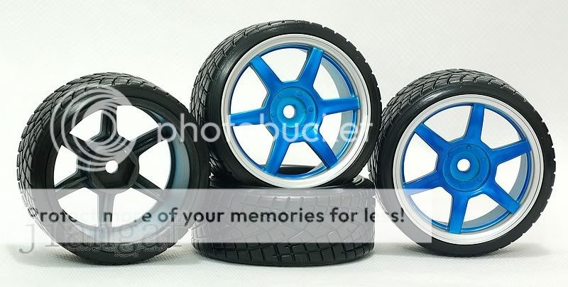 4x 1/10 RC Car 6F Wheel,Rim & Drift Tyre,Tires LFPYLTLS  
