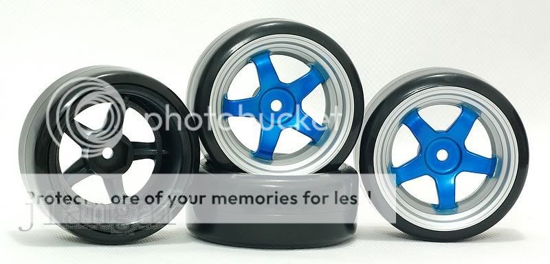4x 1/10 RC Car 5S Wheel,Rim & Drift Tyre,Tires W05PYFLT  