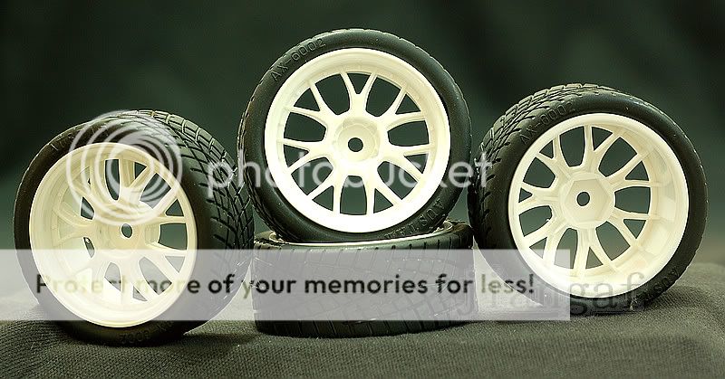 4x 1/10 ON ROAD RC CAR Wheel, Rim & Tyre,Tire #KH543  