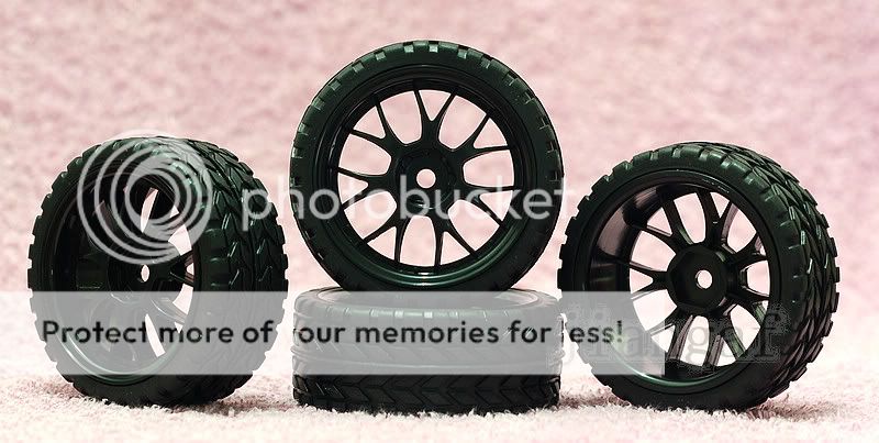 PCS 110 ON ROAD RC CAR Wheel, Rim & Tyre,Tire 7NY56  