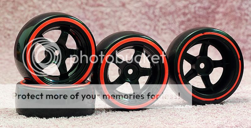 New 4X 1 10 RC Car Wheel Rim Drift Tyre Tire BB11A